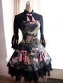 Floral Pattern Long Sleeves Lolita Dress