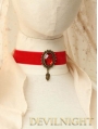 Red Pendant Gothic Vampire Necklace Jewelry