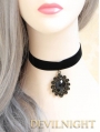 Black Pendant Gothic Victorian Necklace