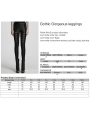 Black Gothic Perspective Lace Appliqued Leggings for Women