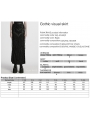 Black Sexy Gothic Embroidered Lace Pattern Side Slit Long Skirt