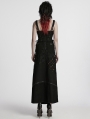 Black Gothic Punk Decadent High Slit Detachable Skirt