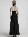 Black Gothic Glamorous Sequin Floral Lace Mermaid Party Dress