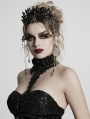 Black Gothic Gorgeous Crystal Chain Tasseled Headband