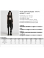 Black Gothic Punk Hollow Skeleton Hooded Long Vest for Women