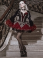 Black and Red Gothic Vampire Lolita JSK Dress with Bolero