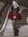 Black and Red Gothic Vampire Lolita JSK Dress with Bolero