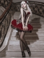 Black and Red Gothic Vampire Lolita JSK Dress with Bolero