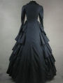 Black Classic Gothic Victorian Dress