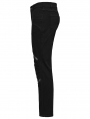 Black Gothic Punk Mesh Splicing Tight Pants for Men