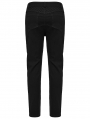 Black Gothic Punk Mesh Splicing Tight Pants for Men