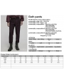 Black and Red Gothic Steampunk Striped Slim Fit Pants for Men
