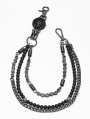 Black Gothic Punk Retro Skull Bead Pants Chain