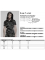 Black and Gray Gothic Punk Hooded Cracked Knitted Short Sleeve T-Shirt for Men