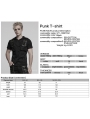Black Gothic Punk Hooded Cracked Knitted Short Sleeve T-Shirt for Men