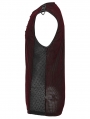 Red Gothic Cyber Punk Mesh Splicing Vest Top for Men