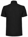 Black Gothic Punk Metal Eyelet Short Sleeved Shirt for Men