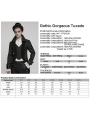 Black Retro Gothic Gorgeous Jacquard Swallow Tailed Jacket for Men
