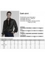 Black Gothic Dark Rose Patterned Loose Shirt for Men