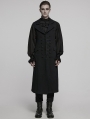 Black Gothic Dark Night Vampire Long Vest for Men