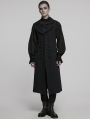 Black Gothic Dark Night Vampire Long Vest for Men