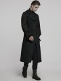 Black Gothic Dark Night Vampire Long Vest for Men