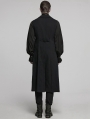 Black Gothic Dark Night Vampire Long Vest for Men