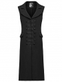 Black Gothic Dark Night Vampire Long Vest for Men