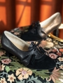 Black Tasseled Vintage Patchwork Victorian Leather Shoes