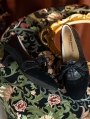 Black Tasseled Vintage Patchwork Victorian Leather Shoes
