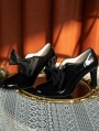 Black Gothic Vintage Bowknot Victorian Leather Shoes