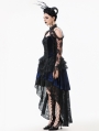 Black Gothic Off-the-Shoulder Floral Lace Bolero Shrug for Women