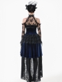 Black Gothic Off-the-Shoulder Floral Lace Bolero Shrug for Women
