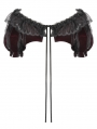 Black and Red Thorn Rose Princess Gothic Capelet for Women