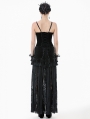 Black and Red Romantic Heart Velvet Gothic Corset Top for Women