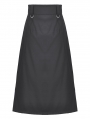 Black Gothic Rebel Punk Chain Skirt with Detachable Belt