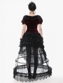 Black Retro Gothic Multi-Layered Ruffled Lace Petticoat