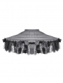 Black Gothic Ballet Bow Detail Lace Trim Petticoat Skirt