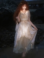 White Grecian Style Embroidery Gothic Lolita JSK Goddess Dress