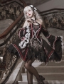 Black and Red Cthulhu Gothic Lolita JSK Dress with Detachable Sleeves