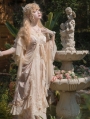 Champagne Off-the-Shoulder Ruffle Classic Lolita OP Dress