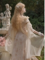 Champagne Off-the-Shoulder Ruffle Classic Lolita OP Dress