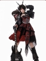 Red Bloody and Black Lace Asymmetric Gothic Lolita JSK Dress