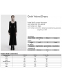 Black Gothic Velvet Long Sleeve Fishtail Maxi Dress