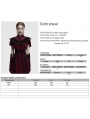 Red Gothic Retro Lace Embroidered Velvet Shawl for Women
