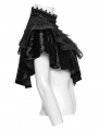 Black Gothic Retro Lace Embroidered Velvet Shawl for Women