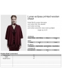 Red Gothic Lunar Eclipse Printed Woolen Shawl for Women