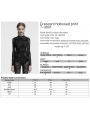 Grey Gothic Crescent Hollowed Print Mesh Long Sleeve T-Shirt for Women
