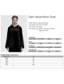 Black Dark Gothic Velvet Moon Hooded Cape Coat for Women