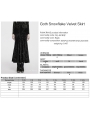Black Vintage Gothic Lace Up Velvet Long Fishtail Skirt